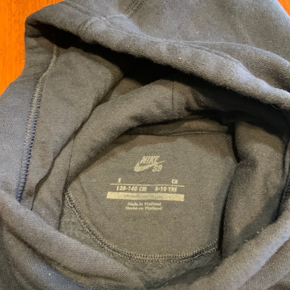 Nike hoodie dark blue, kids small - Picture 2 of 3
